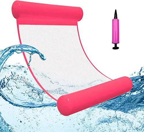 Amaca Galleggiante, Materassino per Piscina, Gonfiabile, Mare, 4 in 1 Poltrona Materasso