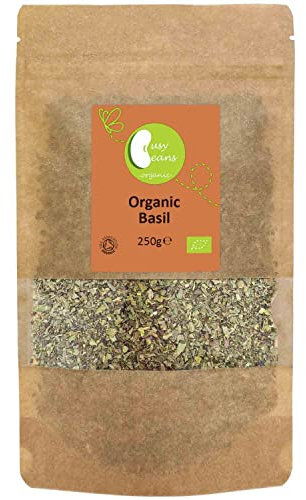 Organic Dried Basil - Certified Organic - by Busy Beans Organic (250g)