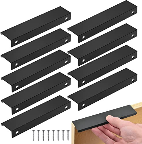 flintronic 10PCS Osynlig Skåphandtag, köksdörrhandtag
