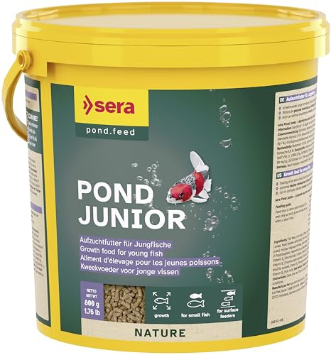 Pond Junior 3,8 L (800 g) | Aufzuchtfutter für Junge, kleine Teichfische | Teichfutter | Goldfischfutter