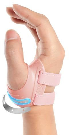 FORTEMOTUS Orthèse de Pouce Droite, Bandage Orthopédique CMC avec Attelle Pouce, Soulagement de Douleur pour l'arthrose et Arthrite de l'articulation en Selle du Pouce(Rose, M, 19-23 cm)