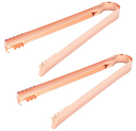 Cabilock 2 Pinze In Acciaio Inossidabile Pinze In Oro Rosa Pinze Per Il Ghiaccio Pinze Per Il Ghiaccio Pinze Per Il Ghiaccio Pinze Per Il Ghiaccio Doppie Pinze Per Il Ghiaccio In Oro