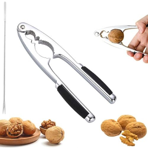 Ayucanpeng Cascanueces,Cascanueces de Acero Inoxidable, Multifuncional Cascanueces para Nueces, para Nueces, Avellanas,nueces, mariscos, Almendras