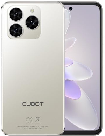CUBOT Note 60 - Smartphone 4G 7.2 HD+ 120Hz, 16GB RAM (6GB+10GB Erw.), 128GB ROM, 48MP Kamera, 7000mAh Akku, Android 15, Unisoc T615, Titan Grau