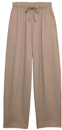 Marks & Spencer Pantalon texturé Coupe Carotte à Taille élastique UK 10 (EU 38)