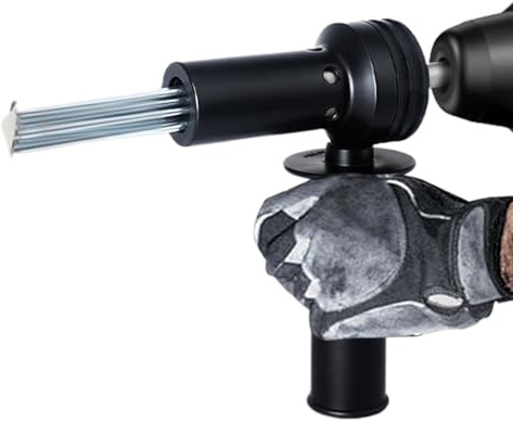 CGACCSD Accessoires pour marteau à aiguilles, adaptateur résistant à 18 aiguilles, accessoire pour scarifier avec pointes | Pour la préparation de carreaux de sol texturés