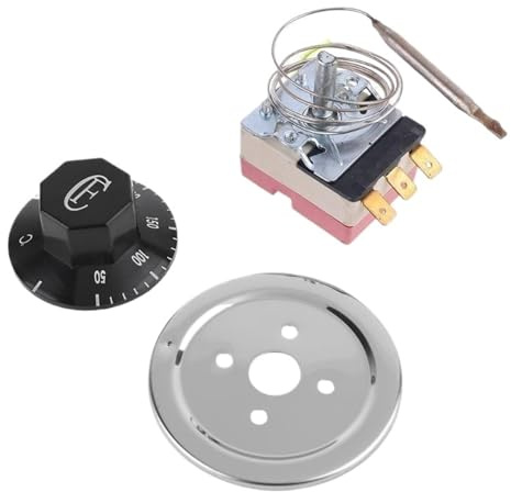 1 x professionell termostatknopp, justerbar temperaturregulator, temperaturkontroll