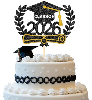 Adorno para tarta de graduación, accesorio para tarta de celebración de 2026, decoración para fiesta de graduación, decorador de cupcakes, decoración perfecta para regalo de graduación