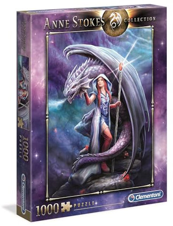 Clementoni - 39525 - Anne Stokes Puzzle - Dragon Mage - 1000 pieces - Made in Italy - jigsaw puzzles for adult