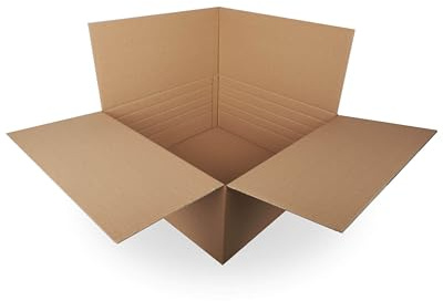 KK Verpackungen cartons d'expédition 660 x 660 x 300 mm Marron 2 parois (Dimensions extérieures 667 x 667 x 113-313 mm) Hauteur Variable | 5 pièces, boîtes Pliantes pour expédition