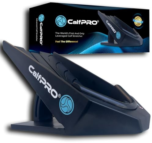 CalfPRO Deepest Calf Stretcher for Plantar Fasciitis Relief. Deep Heel Lock Stretch Device for Tight Calves, Achilles, Hamstrings, & Foot Pain. Portable Mobility Tool for Athletes & Everyday Use