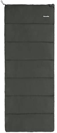 Naturehike Sac de Couchage pour Adultes, Sac de Couchage Rectangulaire léger 3 Saisons(Gris)