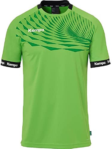 Kempa Wave 26 Shirt Tee Shirt t-Shirt de Sport à Manches Courtes Vetement Fonctionnel Handball Gym Jogging Running Maillot Homme , Vert Espoir/Lagon, XXL