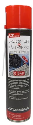 SDV Chemie Druckluft u. Kältespray 1x 600ml Air Duster Druckluftreiniger Kühlspray Eisspray