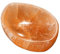 NKlaus Selenit Schale Orange 10,5x7x3 cm – Handgefertigte, polierte Energieschale zur Reinigung & Aufladung von Schmuck & Edelsteinen, ideal für Dekoration & Meditation