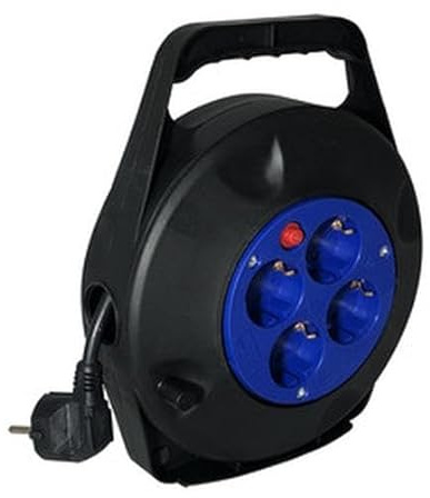 Kabeltrommel, 5 m, 3 x 1,5 mm, 16 A: Die ideale Lösung, um Ihre Kabel zu organisieren und zu sichern. Ordnen Sie Ihren Platz und reduzieren Sie Stolperfallen. Perfekt für zu Hause und professionelle