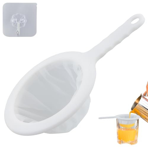 Scolapasta fine da cucina con gancio adesivo per succo e caffè (200 maglie)