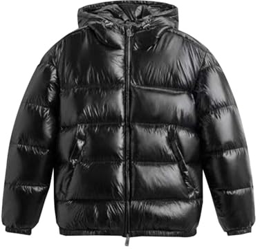 Générique Doudoune Homme Duvet Plume, Blouson Chauffant Homme Rembourrée Confortable Mens Veste, Imperméable Puffer Jacket Couleur Unie Coupe-Vent Capuche Doudoune Zippé pour Neige, Randonnée