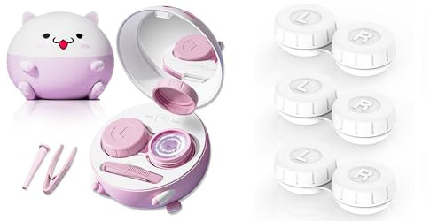 Vastsoon Multifunctional Contact Lens Case with 3PCS Replacement
