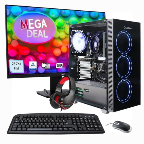 Hyrican Gaming-PC MSI PRO MP273ADE Set AMD Ryzen 5 5500, 32GB DDR4 RAM, 1TB SSD, NVIDIA GeForce RTX 4060, Windows 11