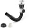 CHSEROK Abflussrohr Waschbecken, 30~100cm Flip-Flop Waschbecken Siphon, Zwei-Wege-Ablauf Flexibler Siphon, Flexibel und Versenkbar, Schwarz, für Waschbecken