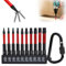 Bitsatz für Akkuschrauber Torx Bit Set Lang Magnetische 65mm Bitset 10 Stück S2 Stahl Schraubendreher Bit Satz 1/4 Sechskantschaft Schwarz Phosphid Schlagschrauber Bits