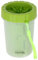 Kerbl Pet Pfotenreiniger, Für Hunde und Katzen, Einfache Reinigung, Ideal für Unterwegs, Kunststoffbehälter mit Befestigungsschlaufe, Grün, 11 cm