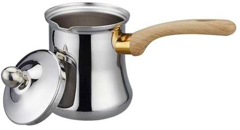 SANQIAHOME Set di Caffettiere Turche di Qualità,720ml (24oz), Macchina per Caffè, Caffettiera Chai, Araba, Briki Caffè Greco, Scaldacaffè e Pentola per Sciogliere il Burro, Caffettiera Cezve