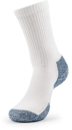 Thorlo XJ Calzini da Corsa, Bianco/Navy, M Unisex-Adulto