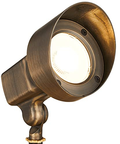VOLT 120V 18W 4000K Integrated LED Brass Spotlight (1550 Lumens) for Landscape Lighting