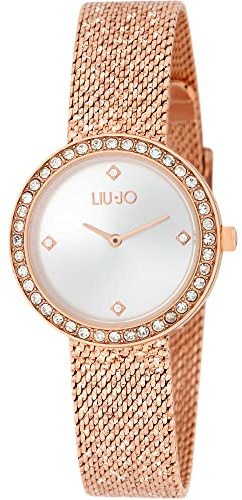 Liu Jo Orologio analogico al quarzo da donna con cinturino in acciaio inox TLJ2141, oro rosa, Bracciale