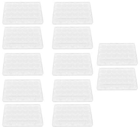 Cabilock Lot de 12 boîtes à œufs de caille en plastique transparent - Pour réfrigérateur, caille, cuisine, maison