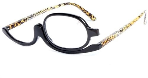 NILZA Gafas De Maquillaje De Ojos Gafas Giratorias Lupa De Gafas CosméTicas Femenino Gafas De Lectura Voltear Anteojos para Mujeres (Color : Tortoiseshell, Size : +2.50)