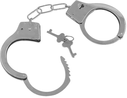 1 manette giocattolo per bambini con 2 chiavi, manette, manette per adulti, simulate manette della polizia, giocattoli per polizia, oggetti di scena per giochi di polizia