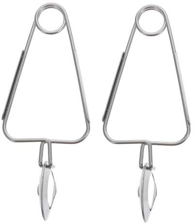 COLLBATH 2pcs Stainless Steel Snail Tong Escargot Tong Food Serving Clip Clamp Kitchen Tableware for Snail Serving