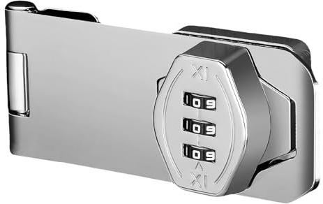 Guangcailun Smart skåplås med kod Nyckellöst för säker förvaring Skåplås med kombination av zinklegering Lås med kod, silver, Stil 2