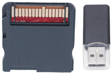 Annadue NDS Video Games Memory Card for R4 Flashcart WOOD System, Professional Consoles Game Flashcard Adapter for NDS/MD/GB/GBC/for Famicom/PCE (WOODHK Black Set)