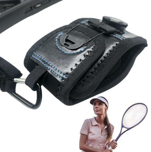 Qizeroty Sangle de bras à cadran de tennis, aide à l'entraînement du poignet pour le swing de tennis,Aide à l'entraînement du poignet pour l'ajustement de la | Entraîneur de fixe de