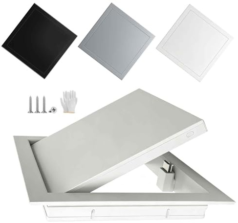 200 250 300 350 500 650mm Panel De Acceso De Aluminio Oculto Para Techo Trampilla Pladur, Puerta De Inspección De Pared Y Techo Para Ático Y Paneles De Yeso(Blanca,250x600mm)