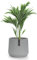 Fox&Fern Übertopf S mit 3D Riffelung - Blumentopf inkl. Wasserabfluss - Blumentopf hoch 18cm - Übertöpfe für Zimmerpflanzen - Blumentopf 21cm Durchmesser - Moderne Pflanzentöpfe - Blumentopf grau
