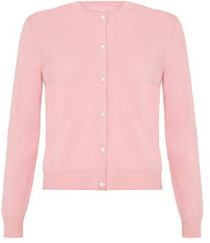 Lona Scott Damen Cashmere Strickjacke, Hellrosa, L