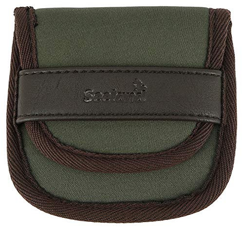 Seeland Wasserabweisende Patronentasche für 6 Büchsenpatronen Grün - Lautlose Patronentasche aus Neopren mit Stecklasche aus Leder