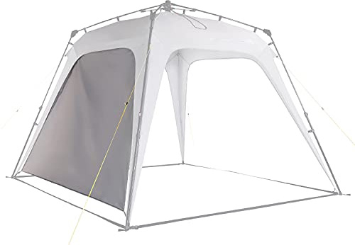 Lumaland Outdoor Seitenteil für Pop Up Pavillon | Seitenwand für Gartenzelt & Camping & Partyzelt | 225 x 155 x 132,5 cm | Passend für Lumaland Indoor & Outdoor Pavillons [Hell-Grau]