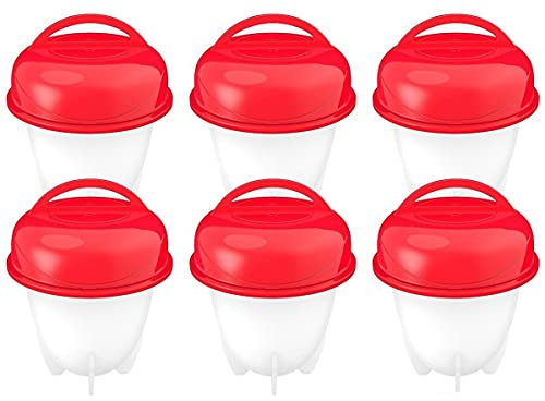 tempo di saldi 6 cocedores Silicona para cocinar Huevos sode en Camisa y Otros, 9 x 6 x 6 cm