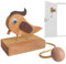 Woodpecker Doorbell,Bird Door Bell Chime,Wooden Woodpecker Door Knocker,Toy Doorbell,Doorbell Wired,Interesting Little Pendant for the Doorway,Suitable for Bedroom Doors,Shop Doors,Home Entrances.