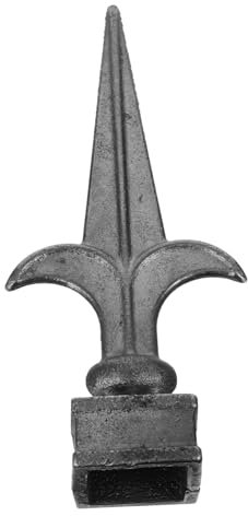 Holibanna Pinna Ornamentale Arredamento Filo Scuro Recinzione Topper Per Recinti Superiore Terminale Terminali Di Ricambio Terminali Per Ringhiere Domestiche Grey Metallo