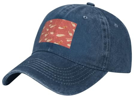 HJFCZH Cappello da baseball nero per adulti, con stampa di scarpe da balletto, per uomini e donne, sport, viaggi, Blu navy, Taglia unica
