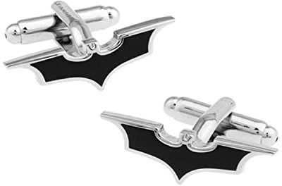 BadmenHome Black Bat Mark Cufflinks Men's Cufflinks for Groom Wedding Dress