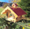 Vogelhaus Almhütte Vogelhaus Futtersilo Futterhaus Vogelfutter Vogelvilla Vogel Rot AR-1