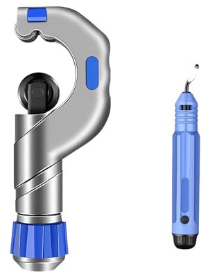 YanHLQJY Pipe Cutter Tool Heavy Duty Metal Pipe Cutter Copper Tube Cutter Speed Cutting Tubing Cutter for Stainless Steel Aluminum Brass Pipe (5-50mm)